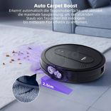 Robot aspirateur avec fonction serpillère 3 en 1, Aspirateur robot avec 2 brosses, puissance d’aspiration de 3000 PA cacheté avec facture