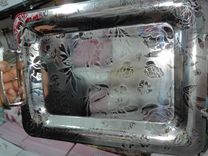 services plateaux inox dans l'emballage