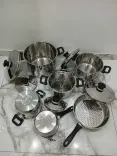 Des Casseroles 12 Pièces importé Inox 18/10 nouveau