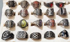 خواتم فضة مطبوعة 925 من خارج نقبل تبديل بقيمتهم تليفون و زيادة