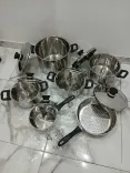Des Casseroles 12 Pièces importé Inox 18/10 nouveau